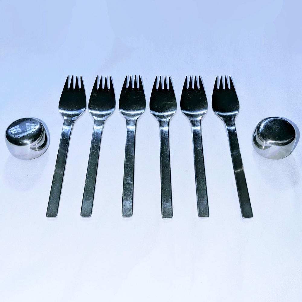 Georg Jensen Stainless Steel Fork Set